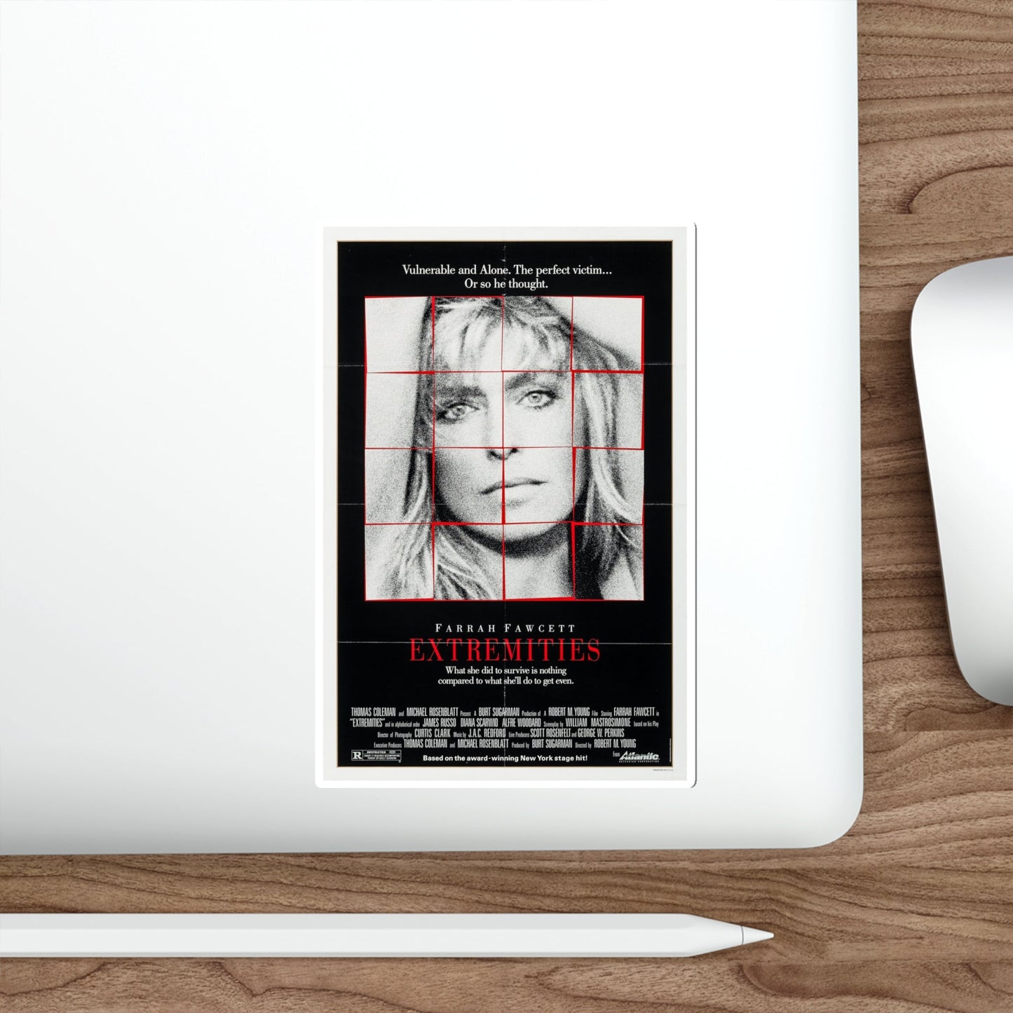 Extremities 1986 Movie Poster STICKER Vinyl Die-Cut Decal-The Sticker Space