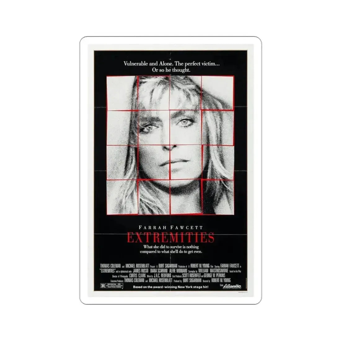 Extremities 1986 Movie Poster STICKER Vinyl Die-Cut Decal 3 Inch - The Sticker Space