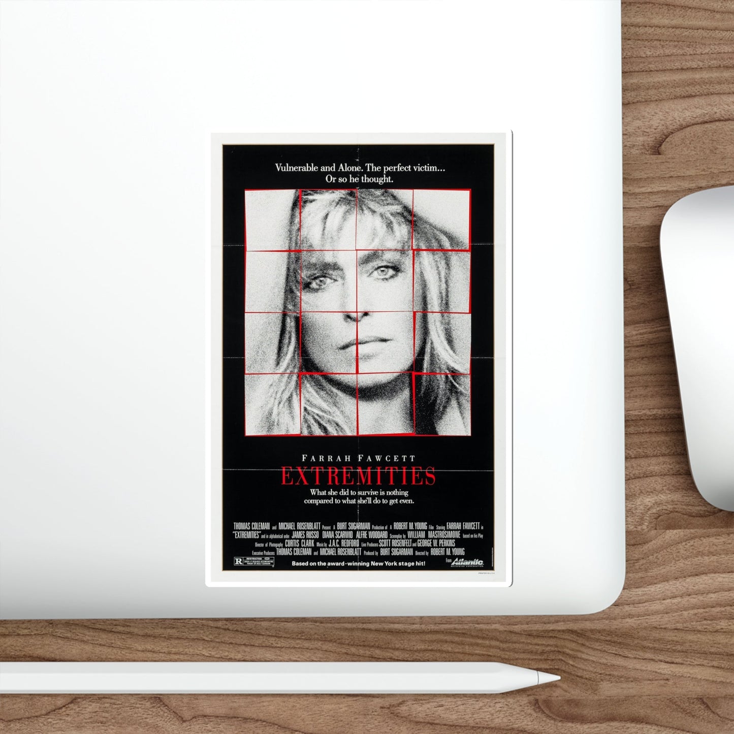 Extremities 1986 Movie Poster STICKER Vinyl Die-Cut Decal-The Sticker Space