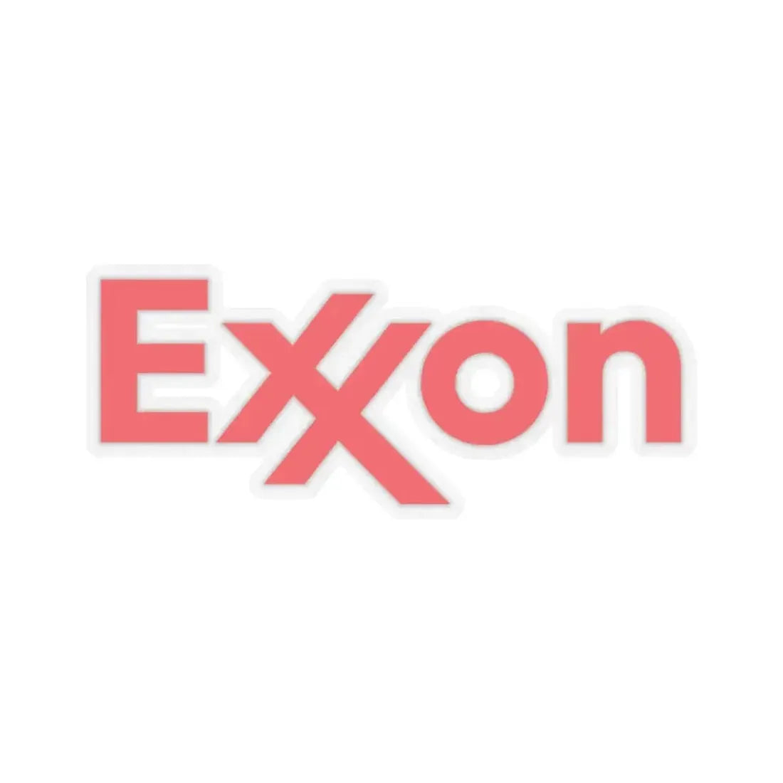 Exxon (Logo) STICKER Vinyl Kiss-Cut Decal 3 Inch Transparent - The Sticker Space