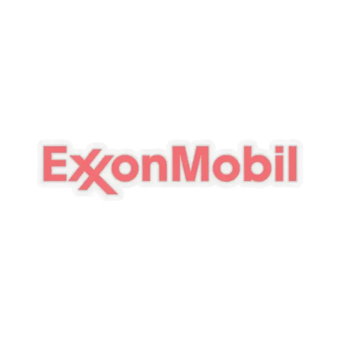 ExxonMobil (Logo) STICKER Vinyl Kiss-Cut Decal 2 Inch Transparent - The Sticker Space