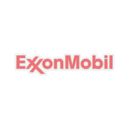 ExxonMobil (Logo) STICKER Vinyl Kiss-Cut Decal 2 Inch Transparent - The Sticker Space