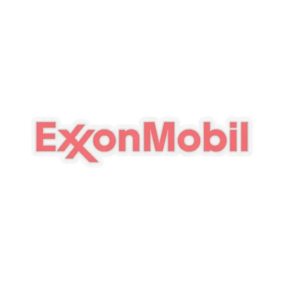 ExxonMobil (Logo) STICKER Vinyl Kiss-Cut Decal 3 Inch Transparent - The Sticker Space