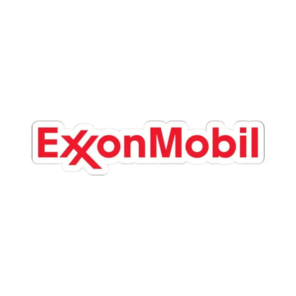ExxonMobil (Logo) STICKER Vinyl Kiss-Cut Decal 3 Inch White - The Sticker Space