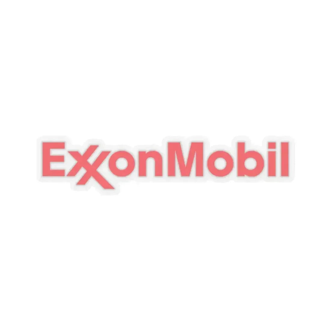 ExxonMobil (Logo) STICKER Vinyl Kiss-Cut Decal 4 Inch Transparent - The Sticker Space