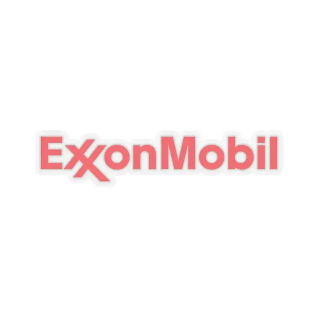 ExxonMobil (Logo) STICKER Vinyl Kiss-Cut Decal 6 Inch Transparent - The Sticker Space