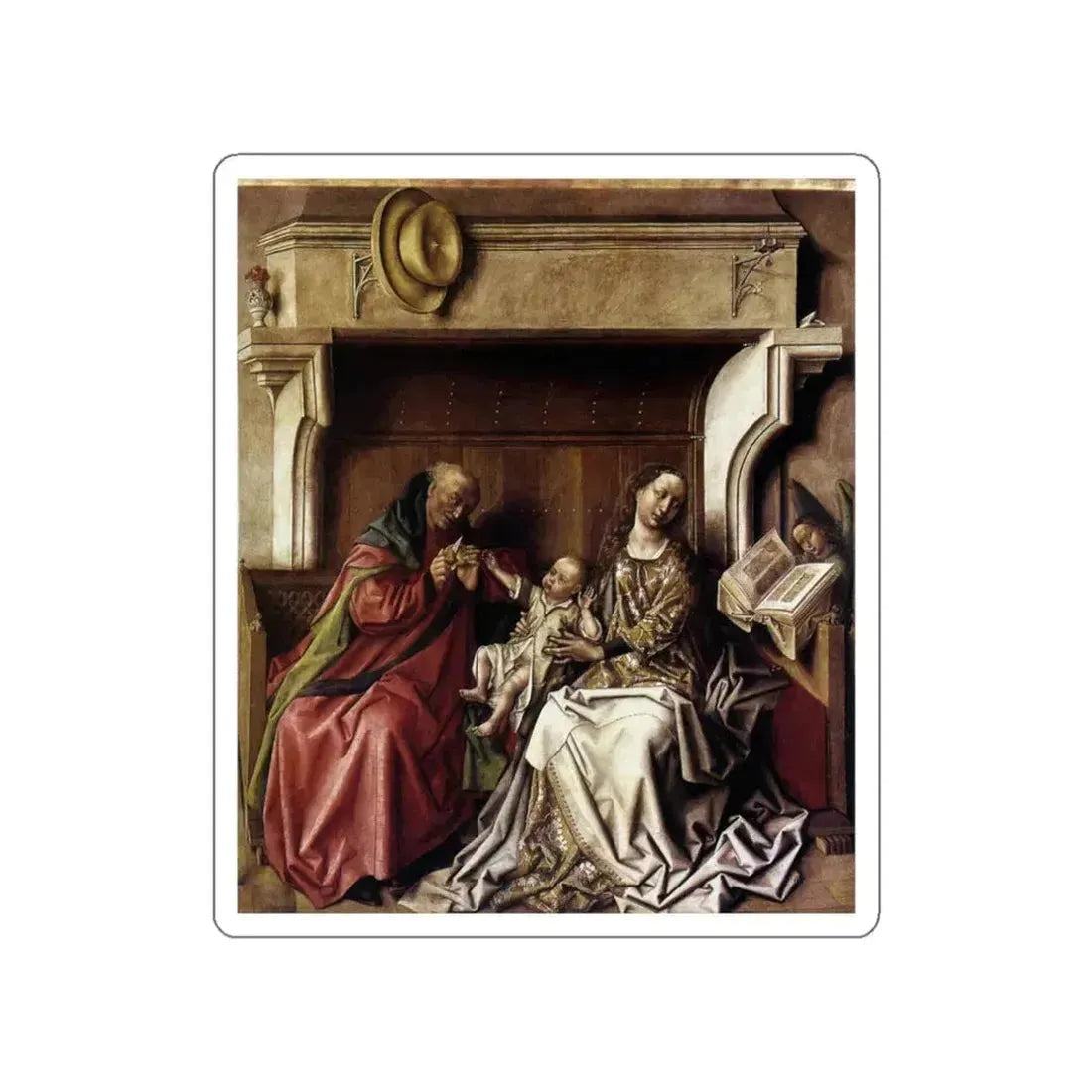 EYCK, Barthelemy d' - Holy Family (Artwork) STICKER Vinyl Die-Cut Decal White Die-Cut 3 Inch - The Sticker Space