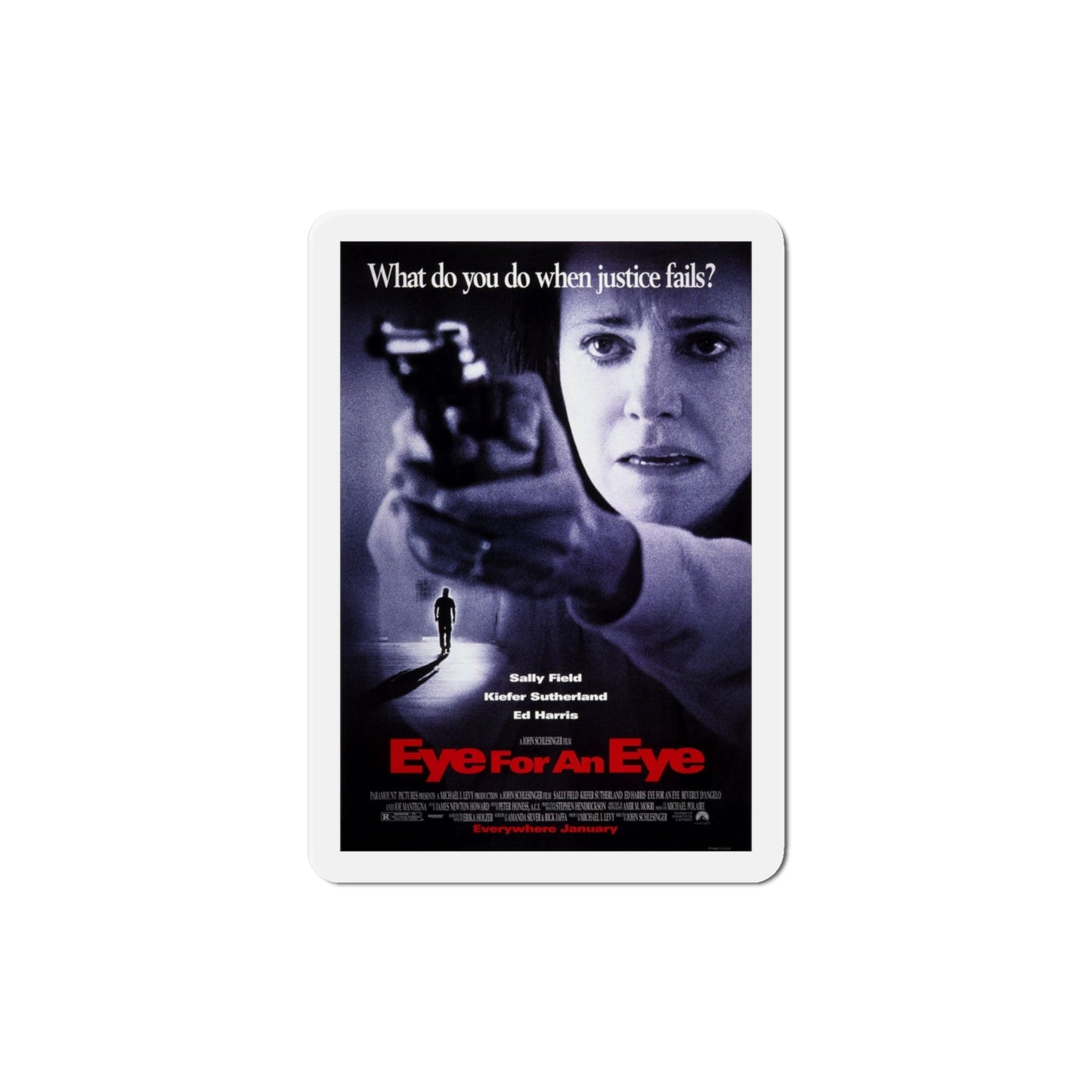 Eye For An Eye 1996 Movie Poster Die-Cut Magnet-4" x 4"-The Sticker Space