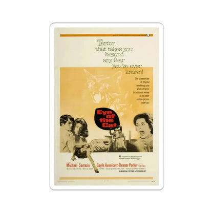 EYE OF THE CAT 1969 Movie Poster - STICKER Vinyl Kiss-Cut Decal 2 Inch White - The Sticker Space
