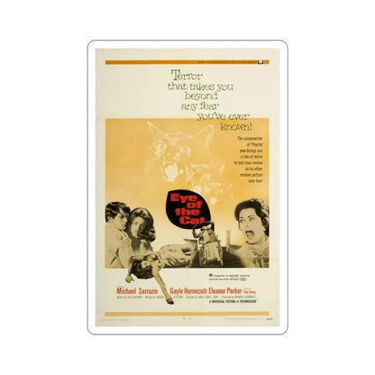 EYE OF THE CAT 1969 Movie Poster - STICKER Vinyl Kiss-Cut Decal 6 Inch White - The Sticker Space