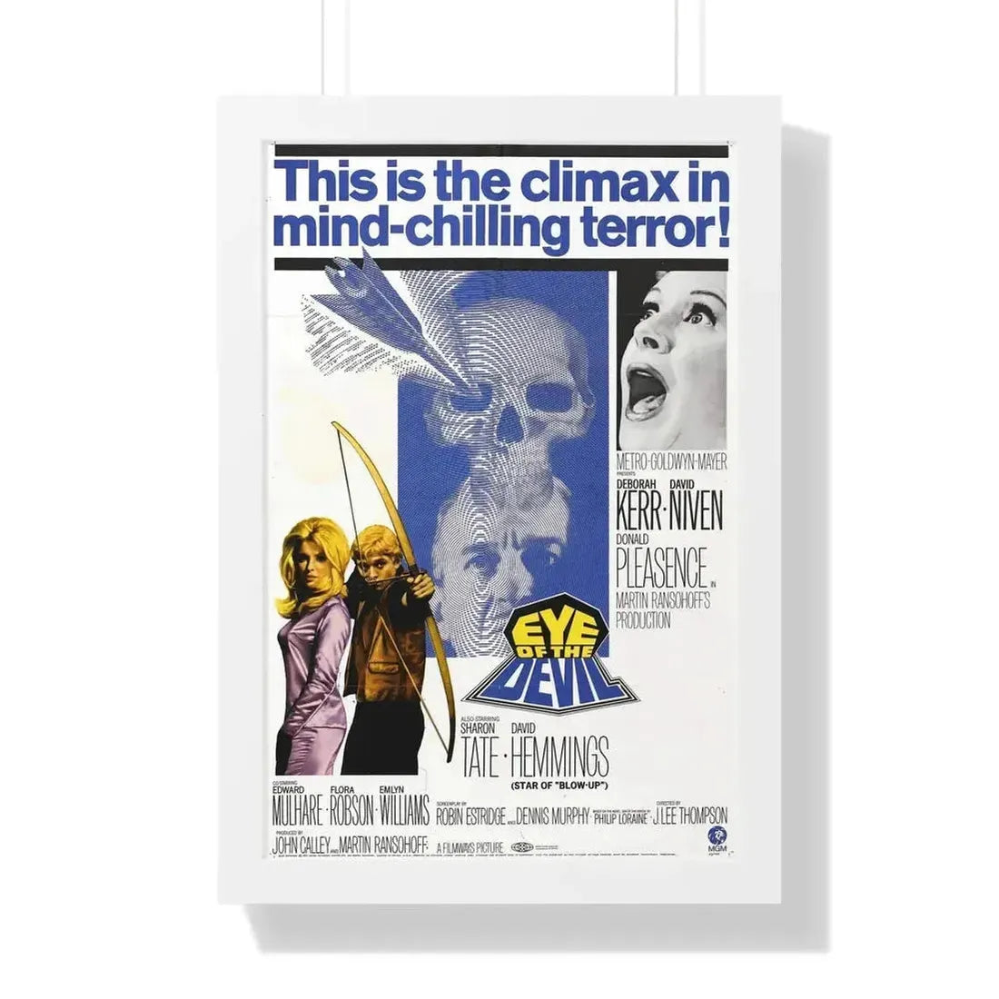 EYE OF THE DEVIL 1966 - Framed Movie Poster - The Sticker Space