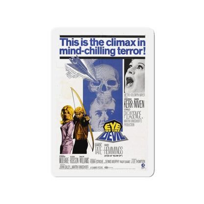 EYE OF THE DEVIL 1966 Movie Poster - Die-Cut Magnet-3" x 3"-The Sticker Space