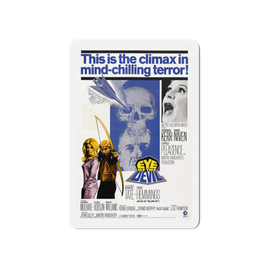 EYE OF THE DEVIL 1966 Movie Poster - Die-Cut Magnet-6 × 6"-The Sticker Space