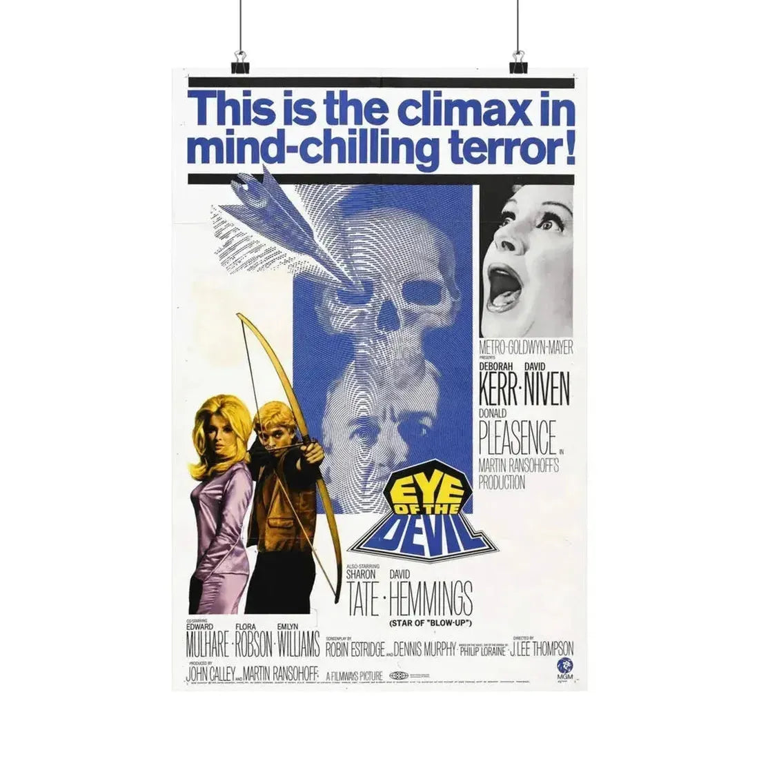 EYE OF THE DEVIL 1966 - Paper Movie Poster 16″ x 24″ Matte - The Sticker Space