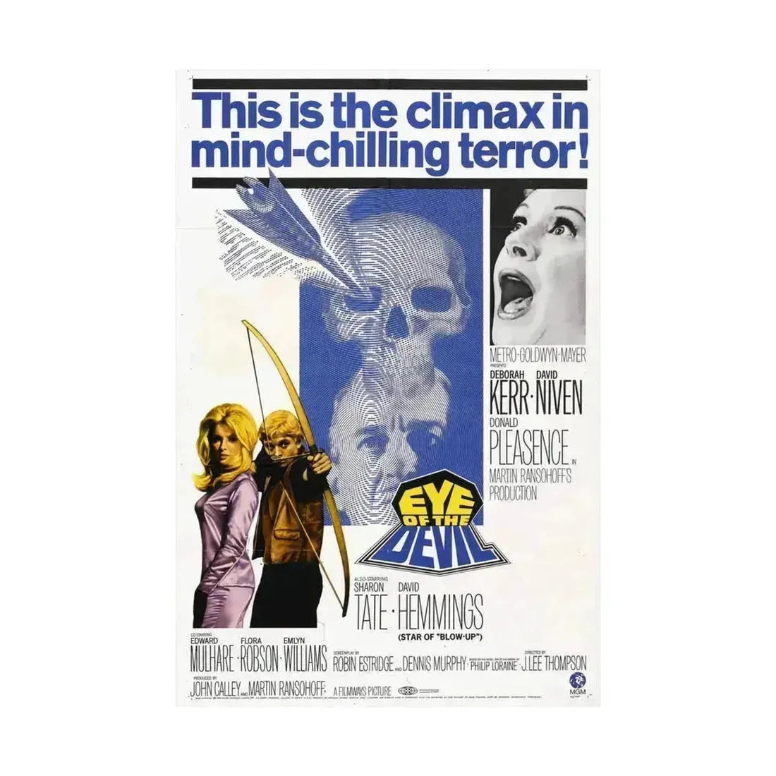 EYE OF THE DEVIL 1966 - Paper Movie Poster - The Sticker Space