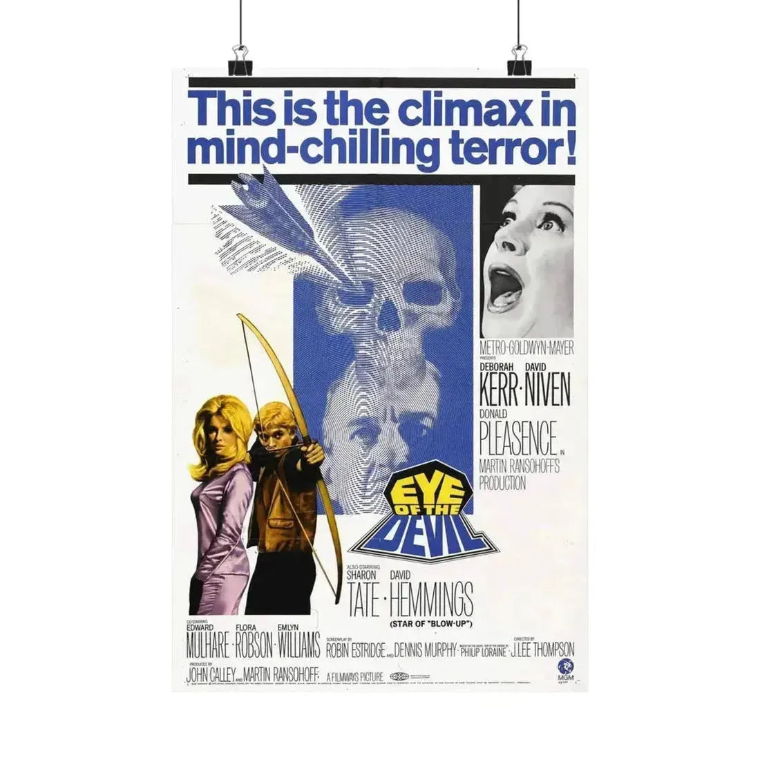 EYE OF THE DEVIL 1966 - Paper Movie Poster - The Sticker Space