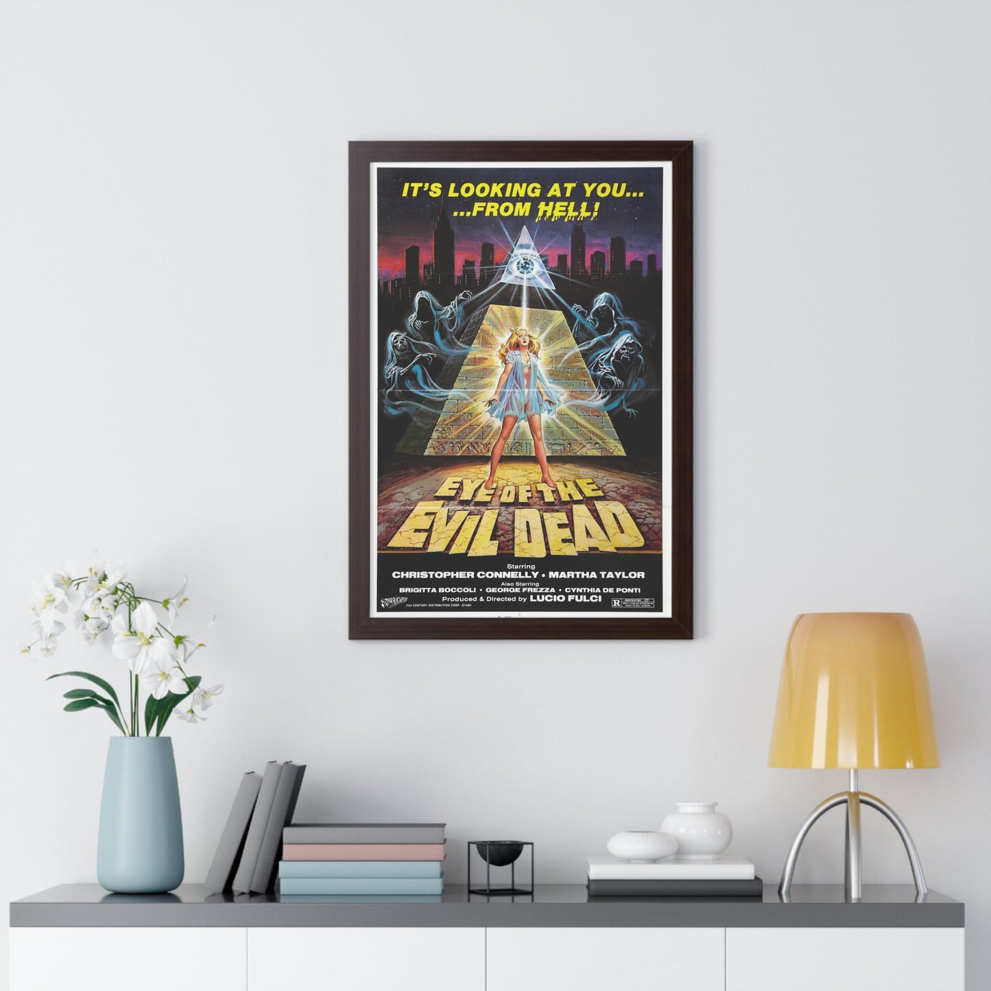 EYE OF THE EVIL DEAD (MANHATTAN BABY) 1982 - Framed Movie Poster-The Sticker Space