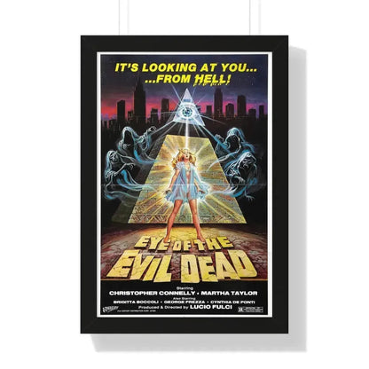 EYE OF THE EVIL DEAD (MANHATTAN BABY) 1982 - Framed Movie Poster 16″ x 24″ Black - The Sticker Space