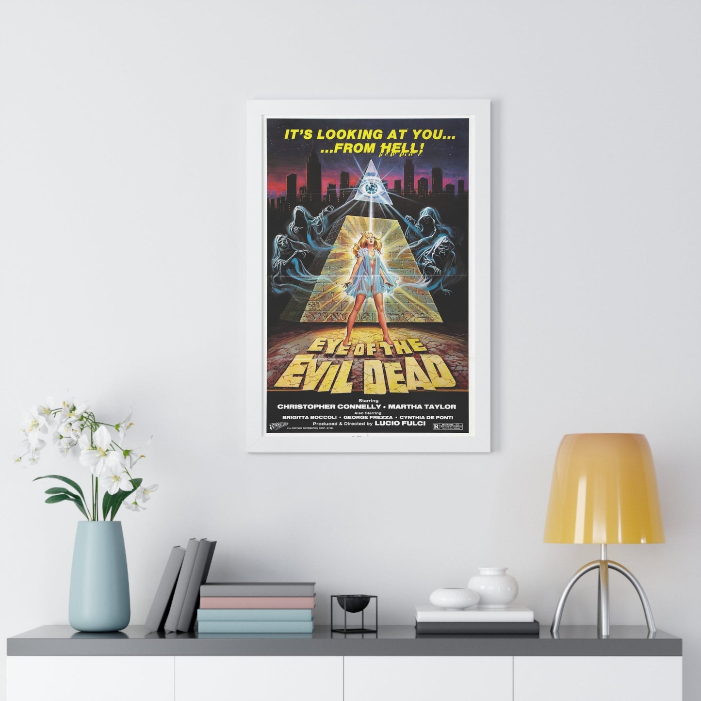 EYE OF THE EVIL DEAD (MANHATTAN BABY) 1982 - Framed Movie Poster-The Sticker Space