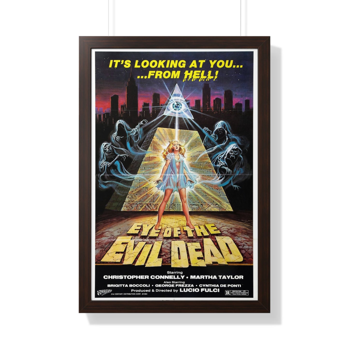 EYE OF THE EVIL DEAD (MANHATTAN BABY) 1982 - Framed Movie Poster-20" x 30"-The Sticker Space