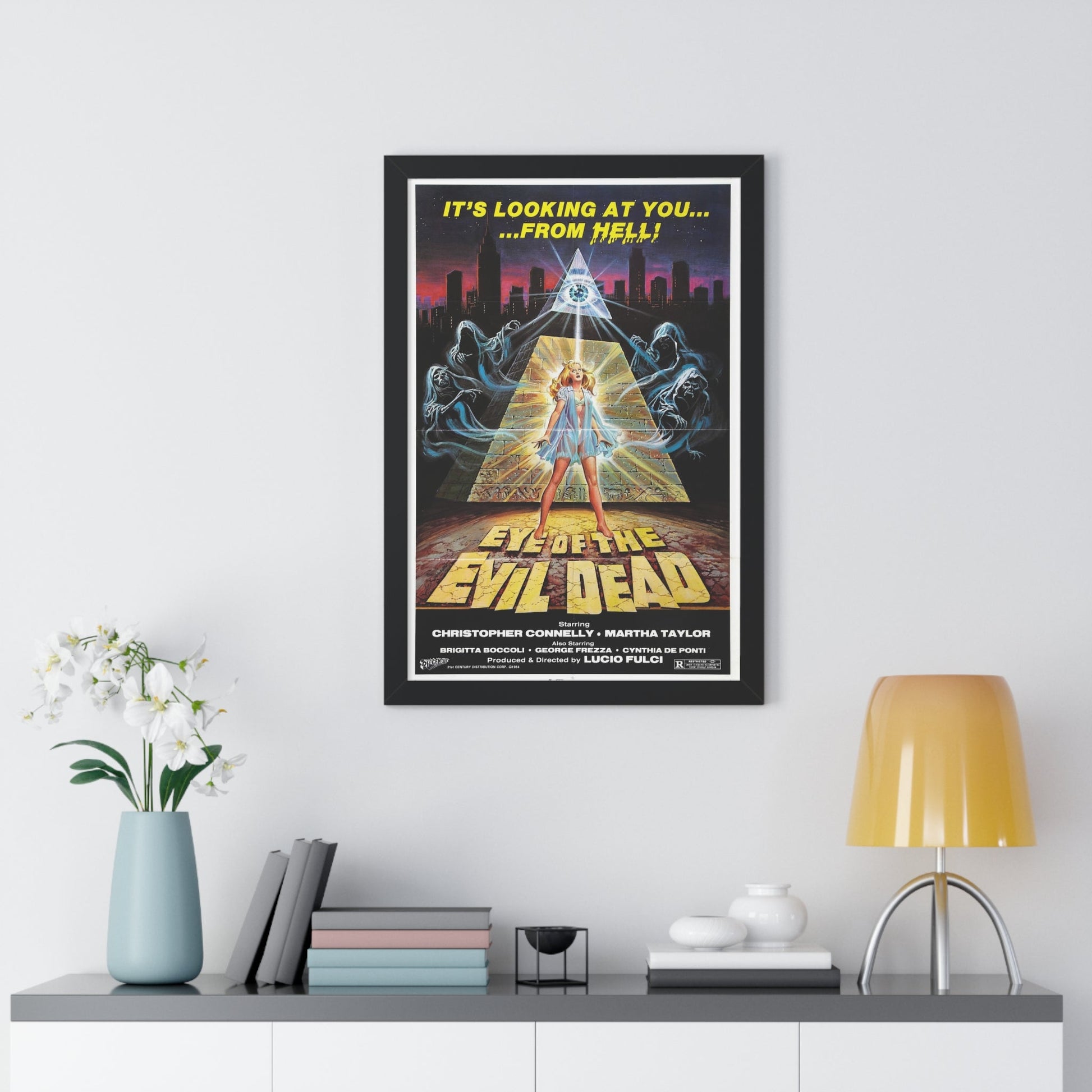 EYE OF THE EVIL DEAD (MANHATTAN BABY) 1982 - Framed Movie Poster-The Sticker Space