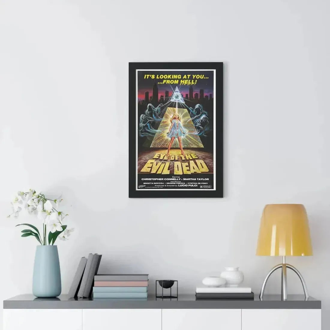 EYE OF THE EVIL DEAD (MANHATTAN BABY) 1982 - Framed Movie Poster - The Sticker Space