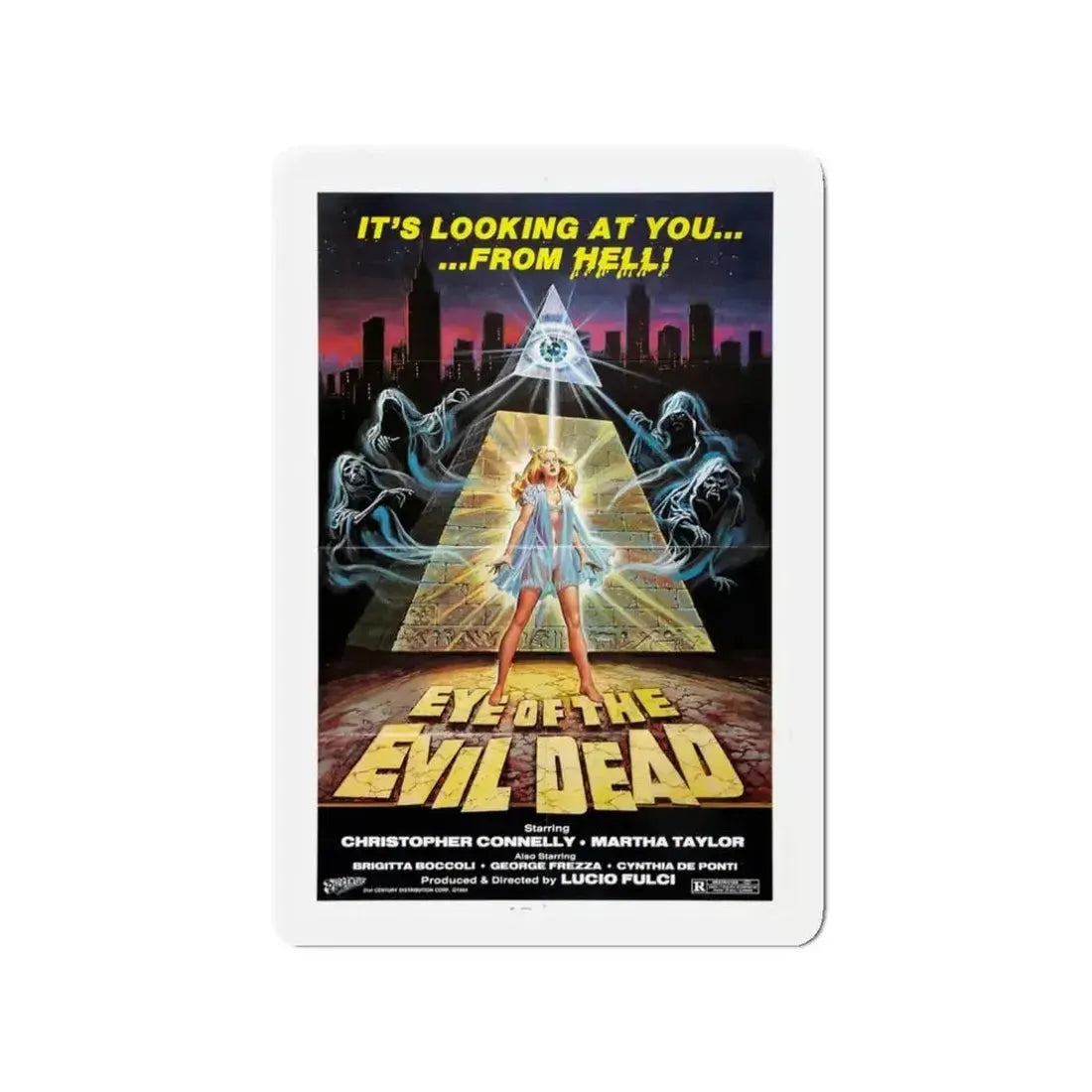 EYE OF THE EVIL DEAD (MANHATTAN BABY) 1982 Movie Poster - Refrigerator Magnet - The Sticker Space