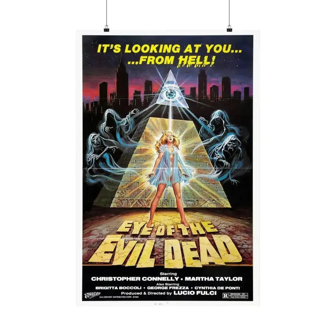 EYE OF THE EVIL DEAD (MANHATTAN BABY) 1982 - Paper Movie Poster 24″ x 36″ Matte - The Sticker Space