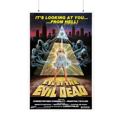 EYE OF THE EVIL DEAD (MANHATTAN BABY) 1982 - Paper Movie Poster 36" x 54" Matte - The Sticker Space