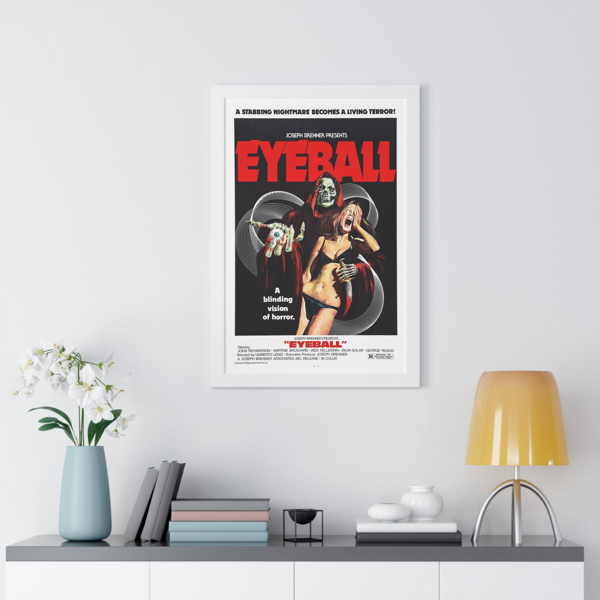 EYEBALL 1975 - Framed Movie Poster-The Sticker Space