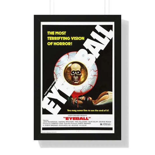 EYEBALL (2) 1975 - Framed Movie Poster 16″ x 24″ Black - The Sticker Space