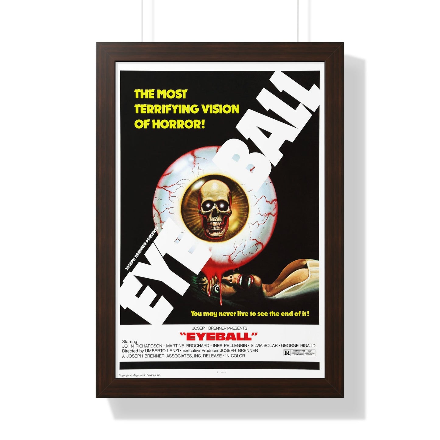 EYEBALL (2) 1975 - Framed Movie Poster-16″ x 24″-The Sticker Space