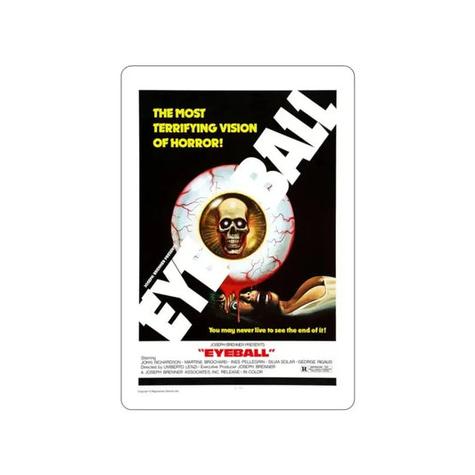 EYEBALL (2) 1975 Movie Poster STICKER Vinyl Die-Cut Decal 2 Inch - The Sticker Space