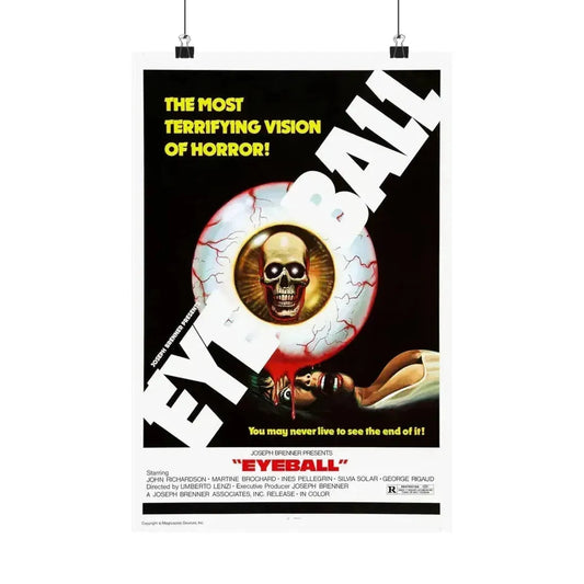 EYEBALL (2) 1975 - Paper Movie Poster 12″ x 18″ Matte - The Sticker Space