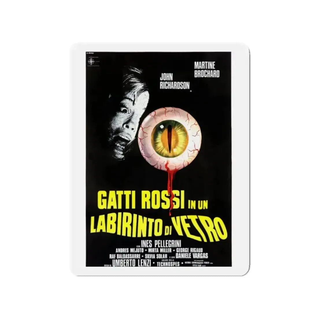 EYEBALL (ITALIAN) 1975 Movie Poster - Refrigerator Magnet - The Sticker Space