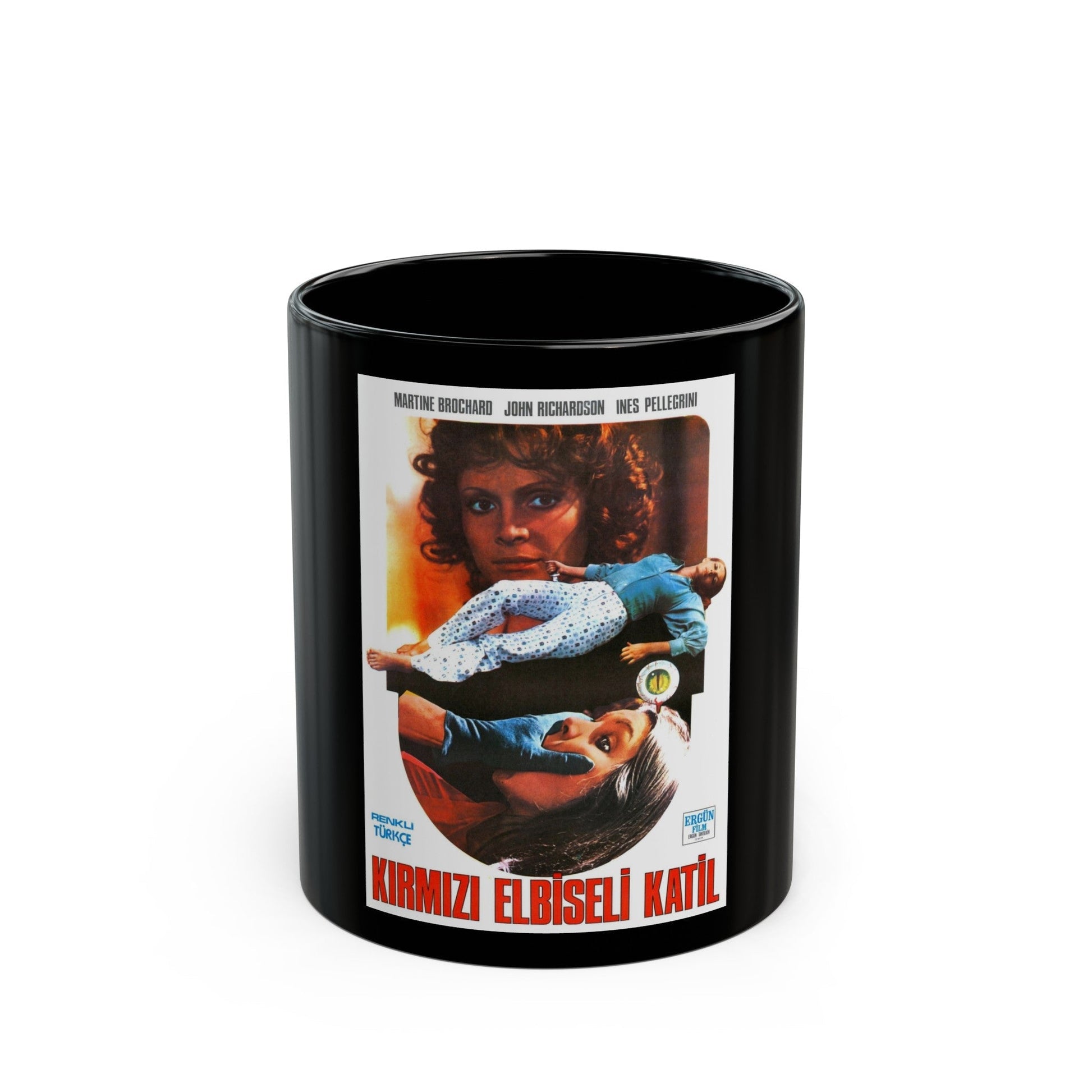 EYEBALL (TURKISH) 1975 Movie Poster - Black Coffee Mug-11oz-The Sticker Space