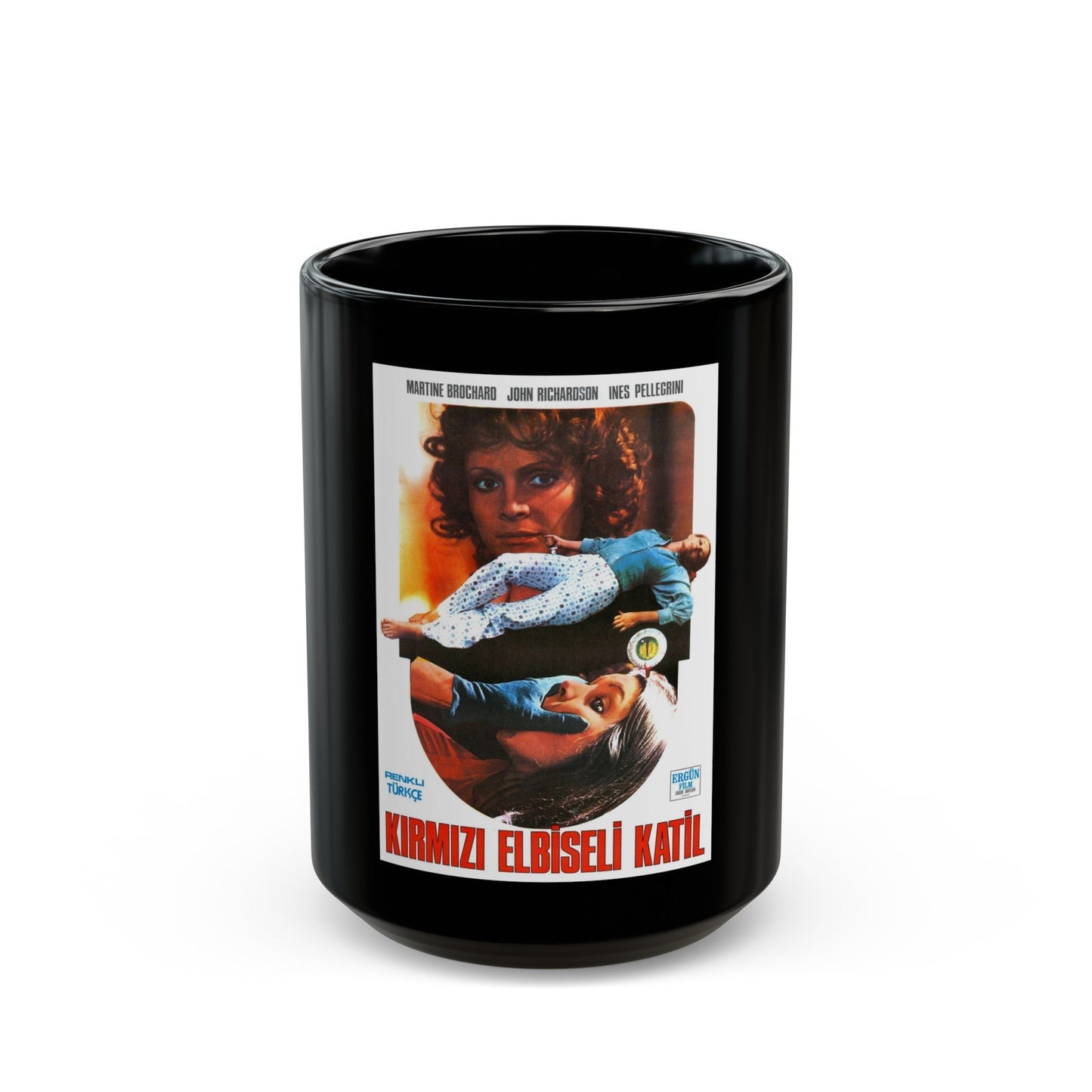 EYEBALL (TURKISH) 1975 Movie Poster - Black Coffee Mug-15oz-The Sticker Space