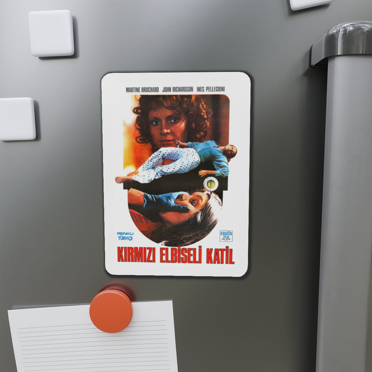 EYEBALL (TURKISH) 1975 Movie Poster - Die-Cut Magnet-The Sticker Space