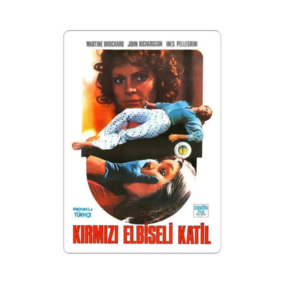 EYEBALL (TURKISH) 1975 Movie Poster - STICKER Vinyl Kiss-Cut Decal 2 Inch White - The Sticker Space