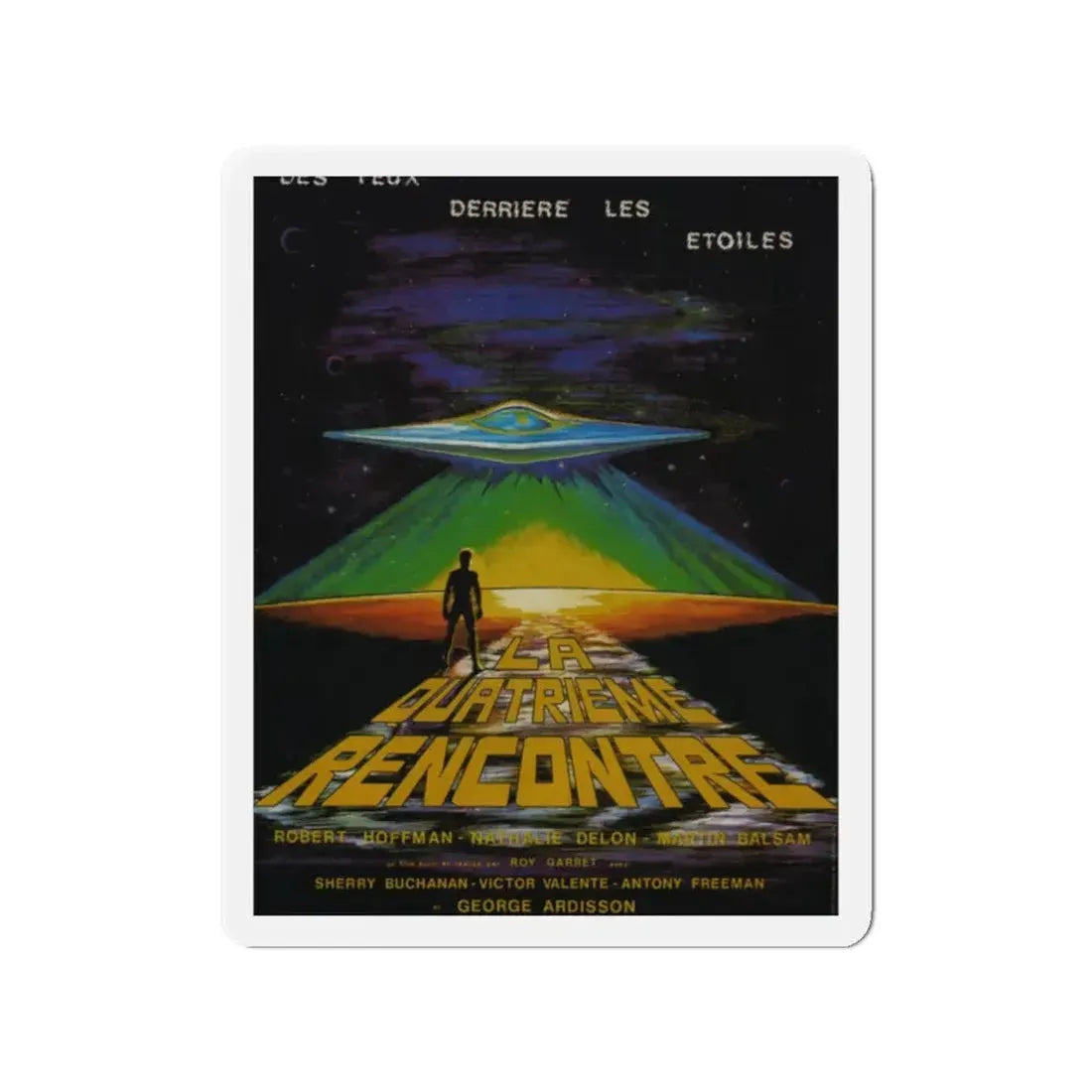 EYES BEHIND THE STARS 1976 Movie Poster - Refrigerator Magnet 2 Inch - The Sticker Space