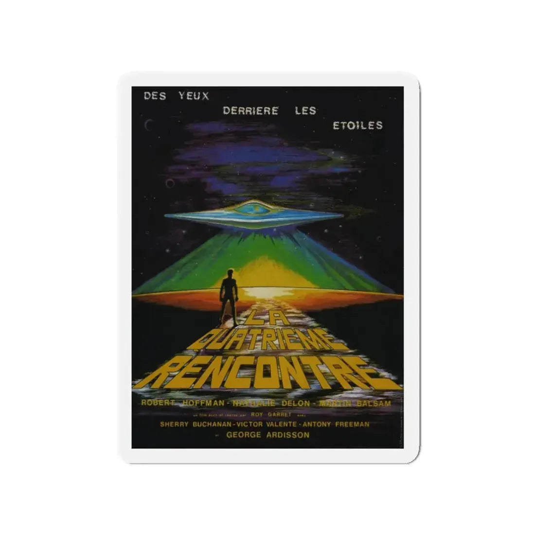EYES BEHIND THE STARS 1976 Movie Poster - Refrigerator Magnet 3 Inch - The Sticker Space