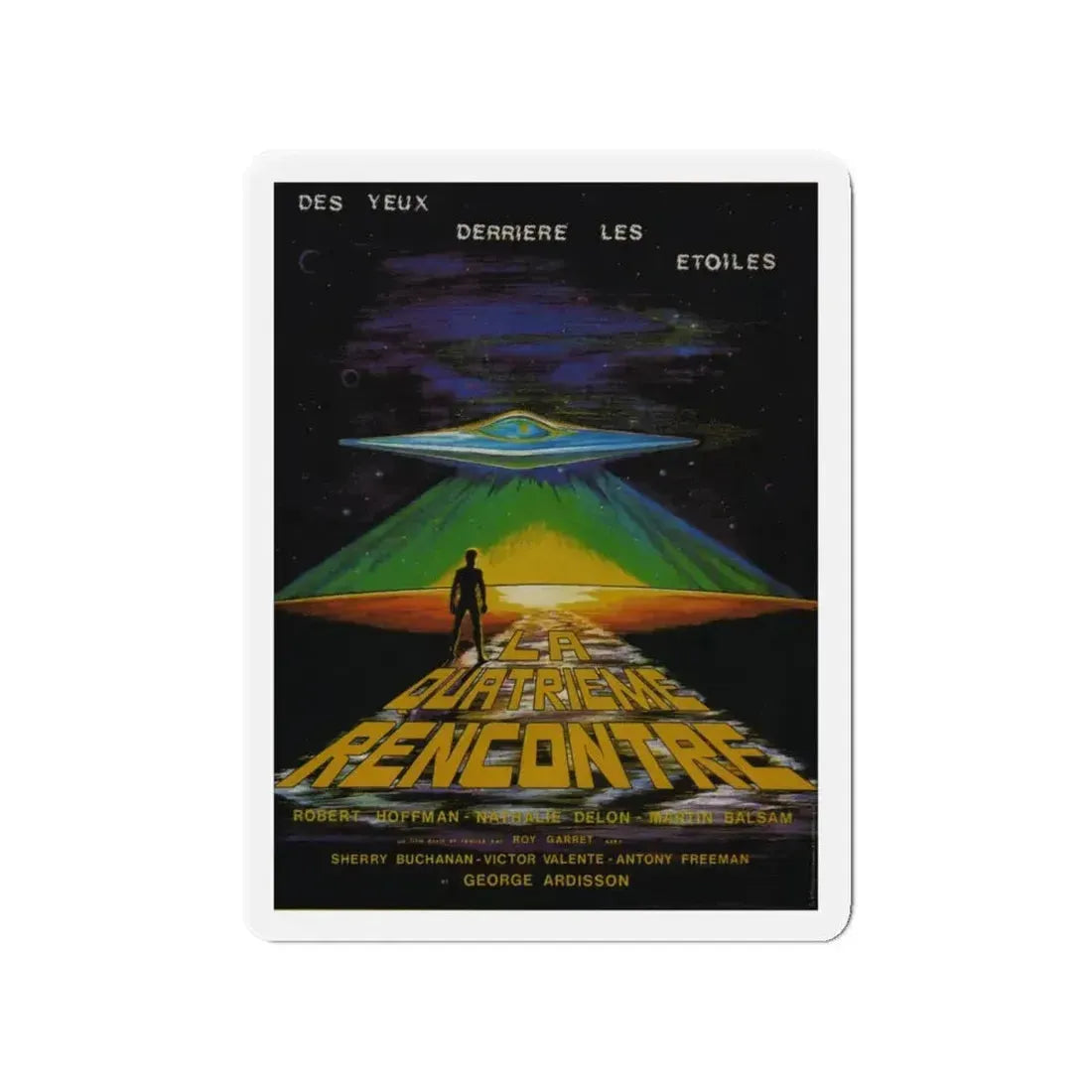 EYES BEHIND THE STARS 1976 Movie Poster - Refrigerator Magnet 4 Inch - The Sticker Space