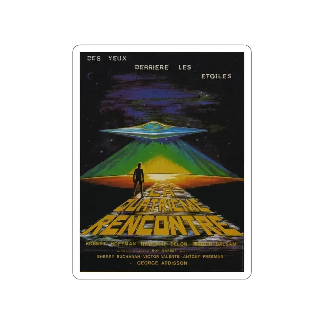 EYES BEHIND THE STARS 1976 Movie Poster STICKER Vinyl Die-Cut Decal 4 Inch - The Sticker Space