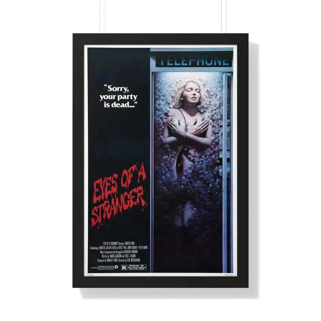 EYES OF A STRANGER 1981 - Framed Movie Poster - The Sticker Space