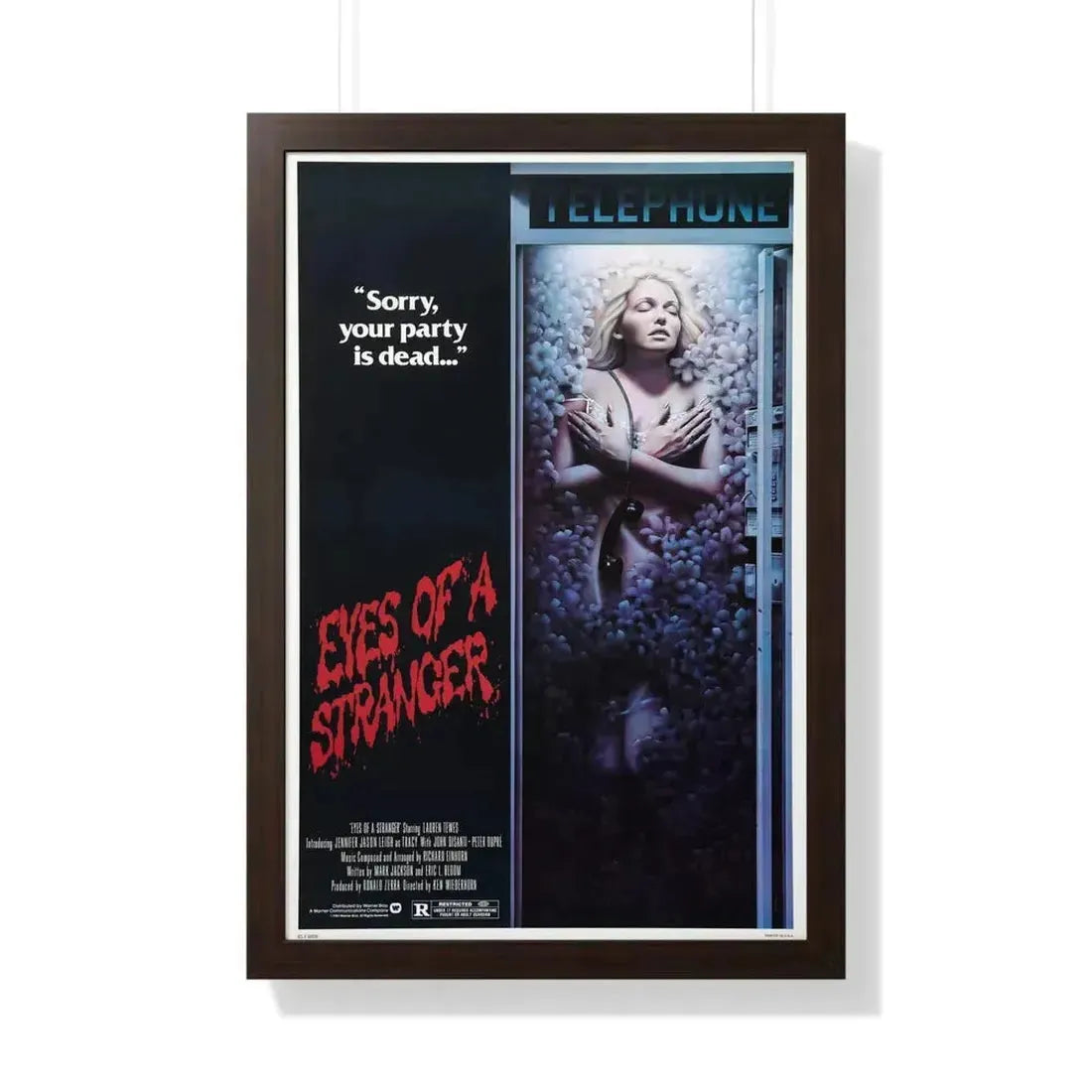 EYES OF A STRANGER 1981 - Framed Movie Poster - The Sticker Space