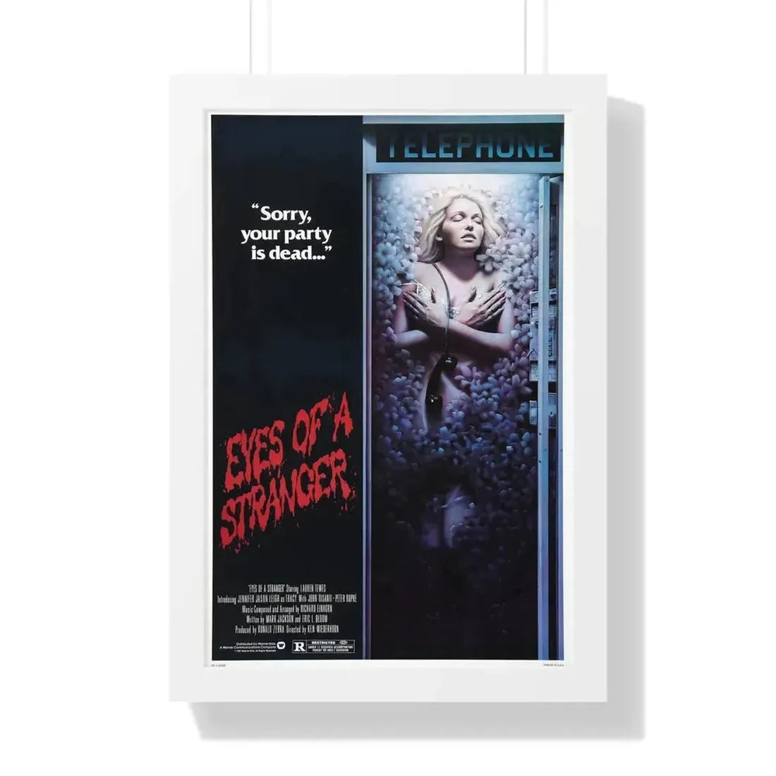 EYES OF A STRANGER 1981 - Framed Movie Poster - The Sticker Space