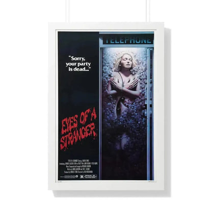 EYES OF A STRANGER 1981 - Framed Movie Poster - The Sticker Space