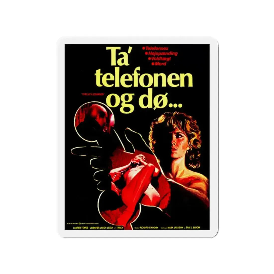 EYES OF A STRANGER (DANISH) 1981 Movie Poster - Refrigerator Magnet - The Sticker Space