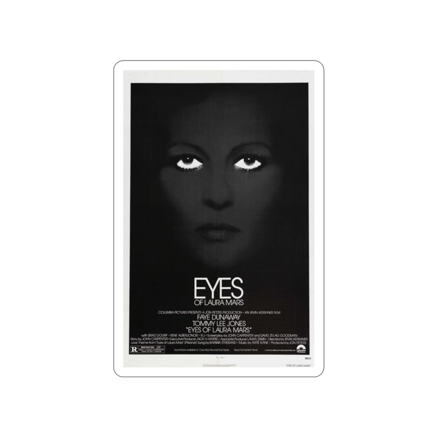 EYES OF LAURA MARS 1976 Movie Poster STICKER Vinyl Die-Cut Decal-2 Inch-The Sticker Space