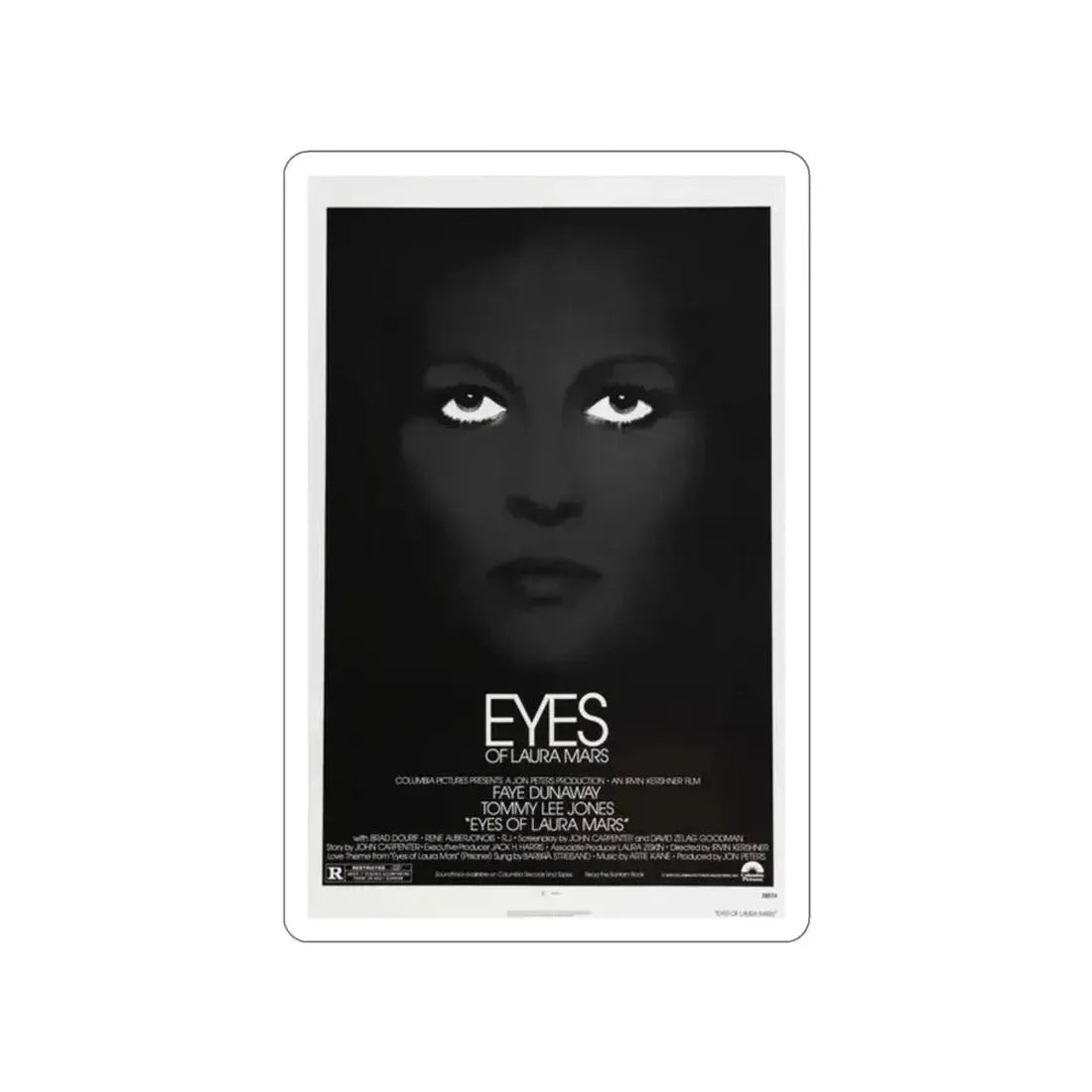 EYES OF LAURA MARS 1976 Movie Poster STICKER Vinyl Die-Cut Decal 2 Inch - The Sticker Space